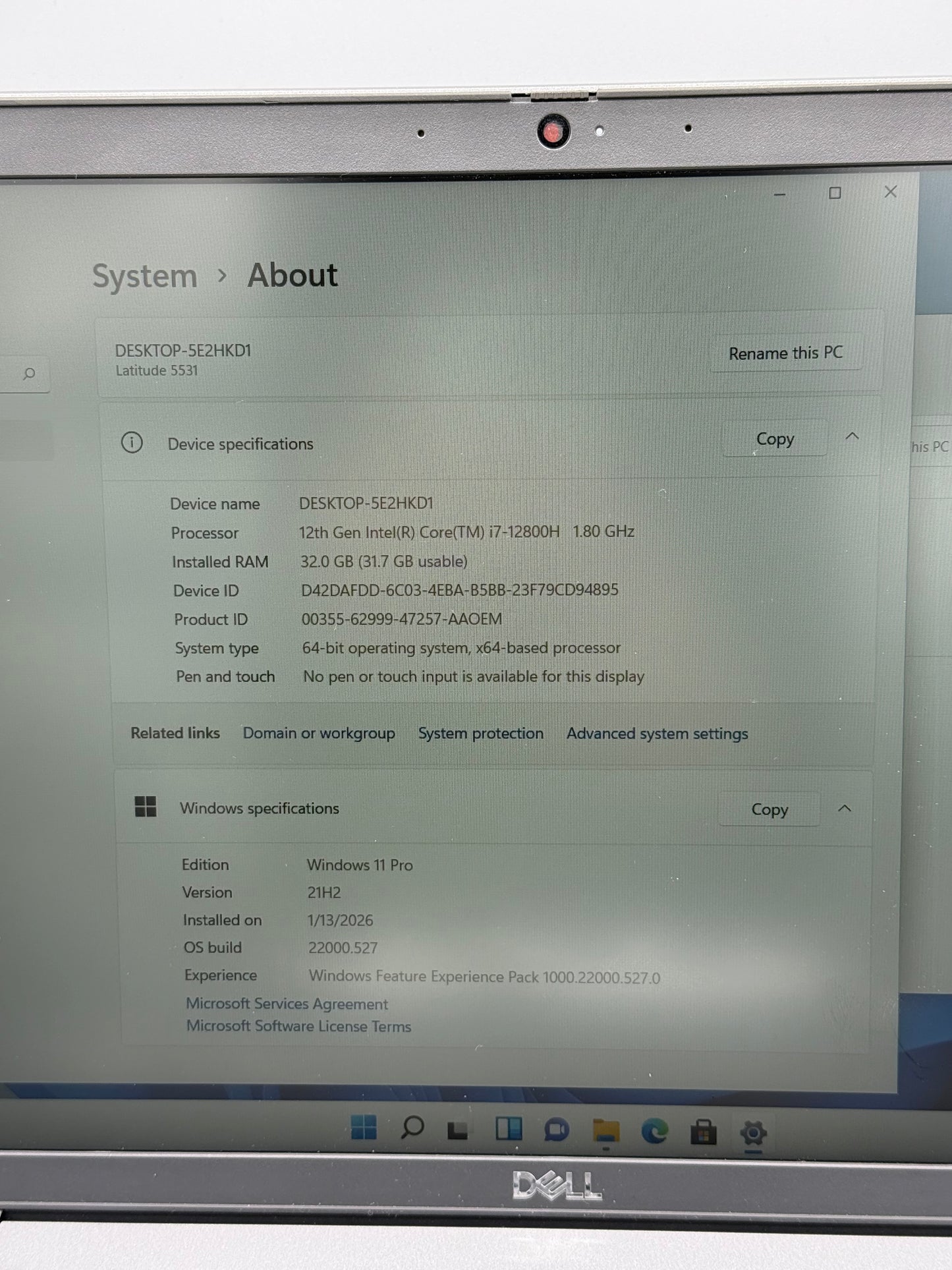 Laptop Dell Latitude 5531 | i7 GEN 12 | 32 GB | 1TB SSD | Windows 11 | Display 15.6 inch Full HD | Incărcător Original