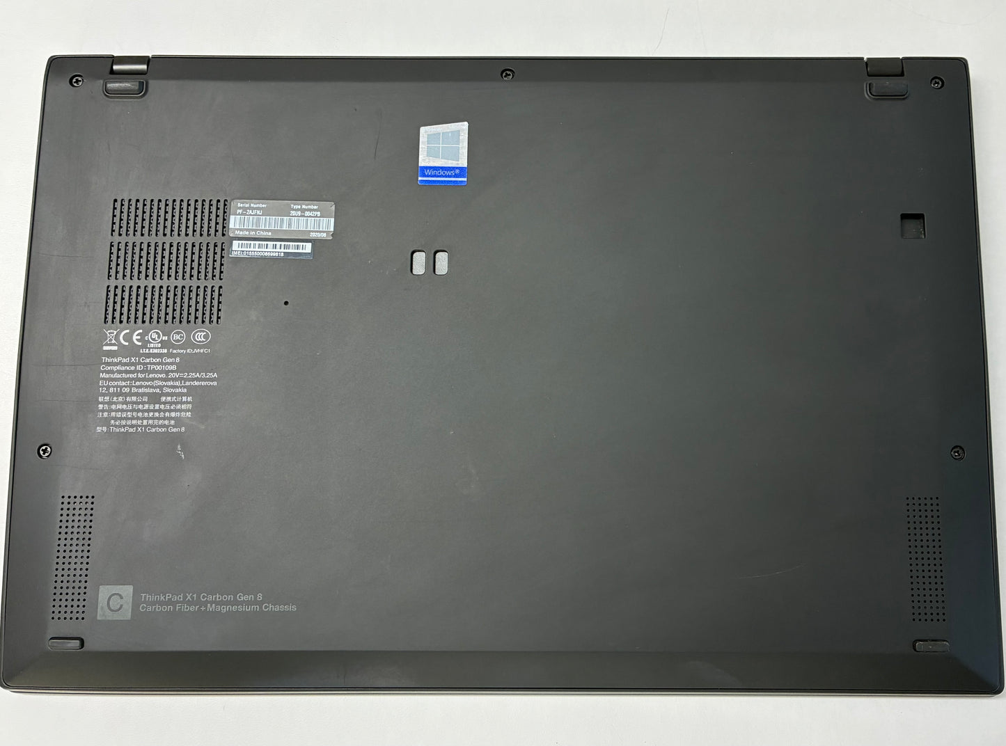 Laptop Lenovo ThinkPad X1 Carbon, Intel Core i5-10210U, 0 Cicluri, 14", 16GB RAM, 512GB SSD, Negru