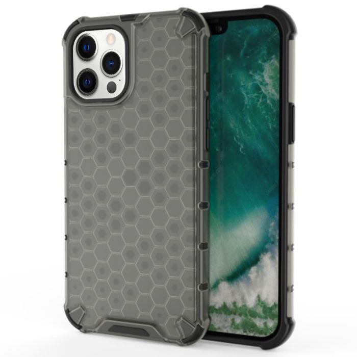 Husa iPhone 12 Pro Max Lemontti Honeycomb Grey