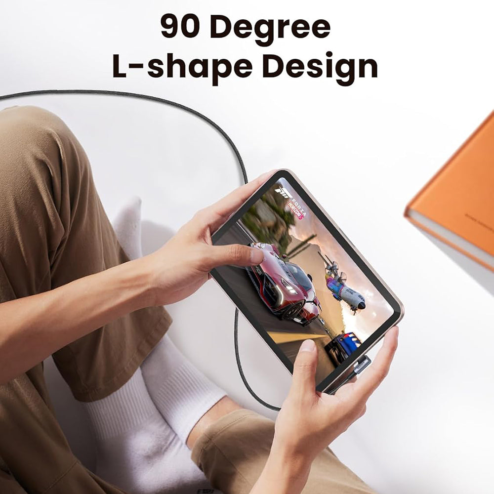 Cablu de date Ugreen - US323 (70529) - USB-C to USB-C, 3A, 60W, 1m, Nylon - Space Gray