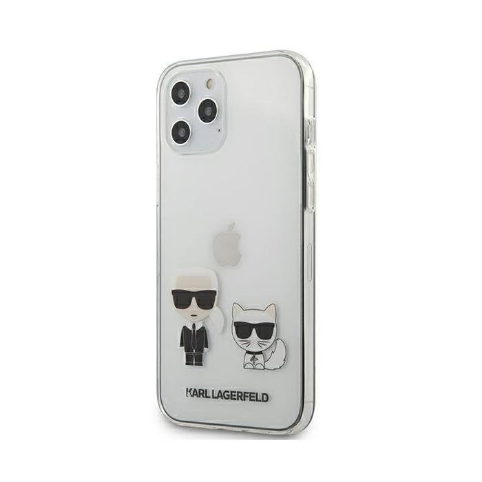Husa iPhone 12 Pro Max Karl Lagerfeld Karl & Choupette Transparent