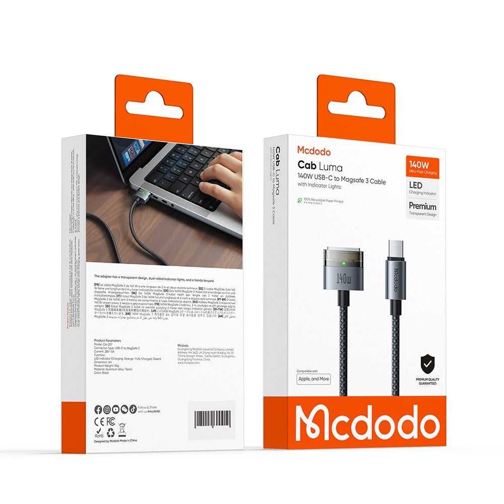 USB-C to MagSafe 3 140W 2m