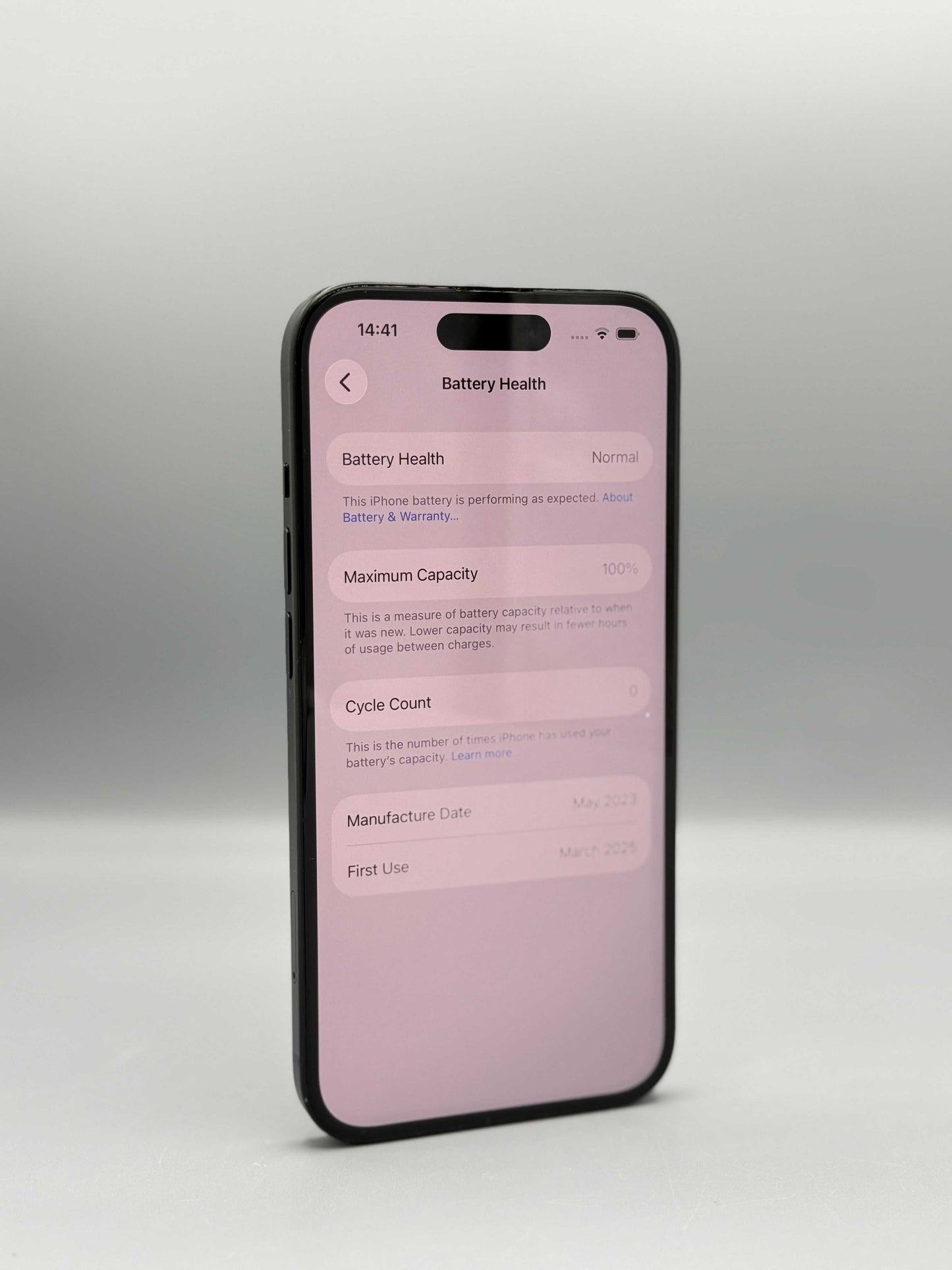 iPhone 15, 128 GB, Baterie 100%, 0 Cicluri, Black