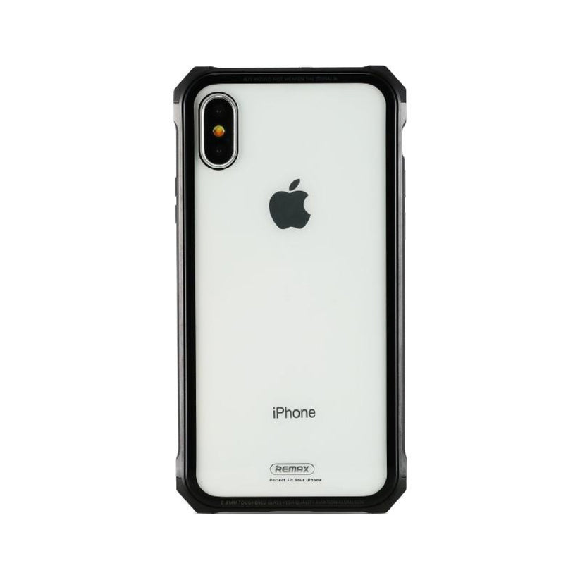 Husa Remax Kooble Servrs Metal&Glass Case RM-1658 iPhone X - Black