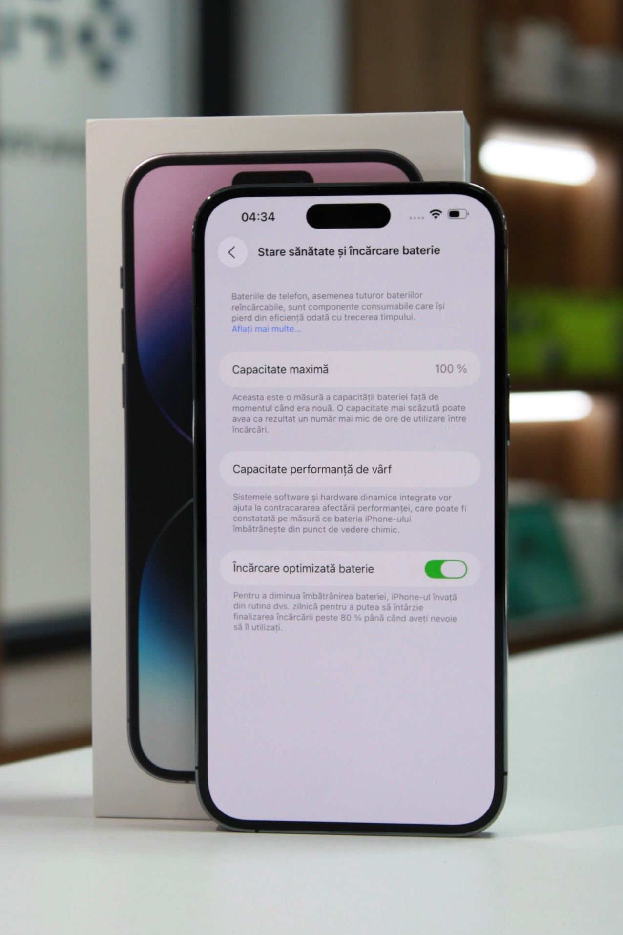 iPhone 14 Pro Max, 256GB, Baterie 100%, Deep Purple