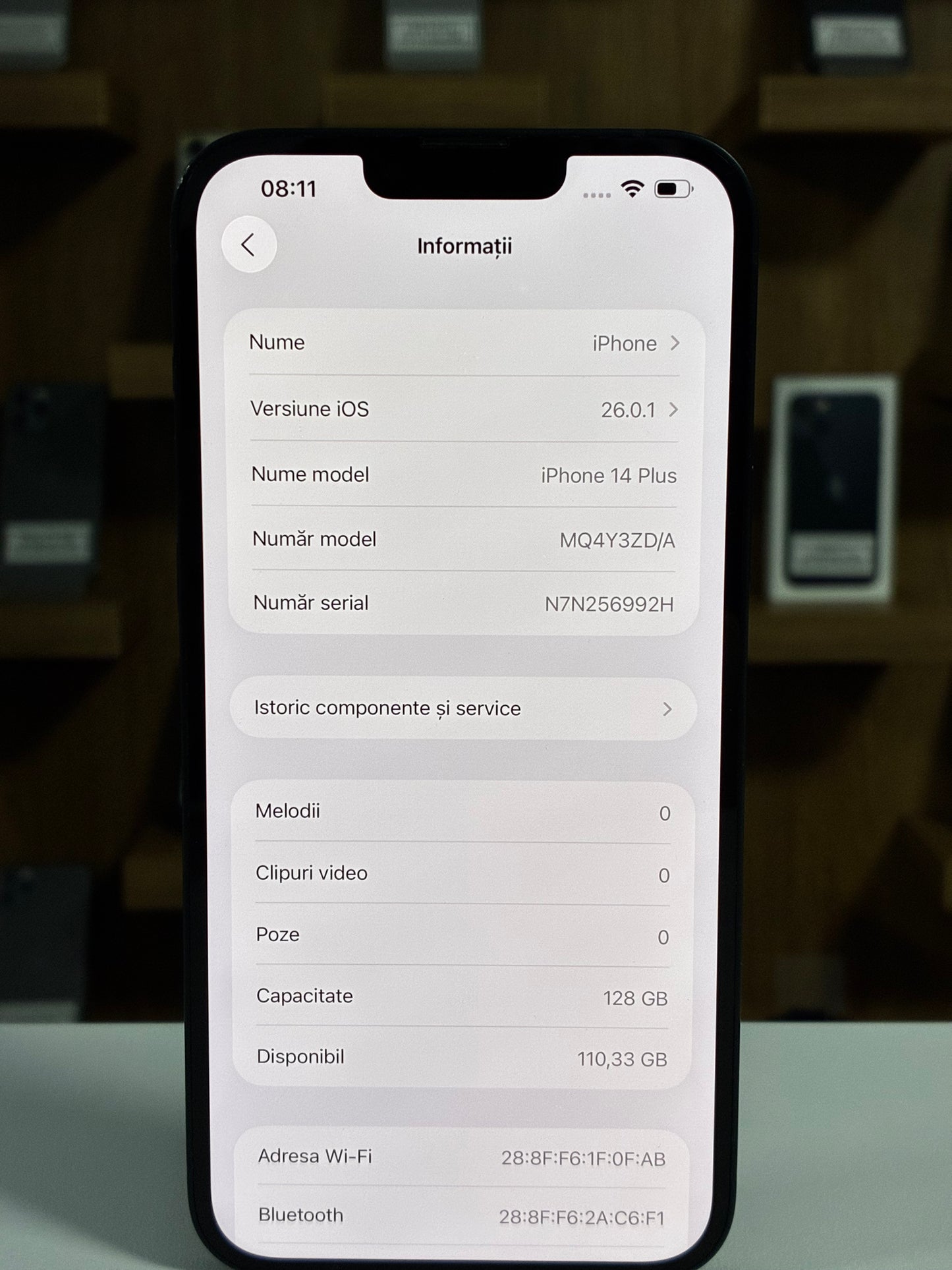 iPhone 14 Plus , 128 GB , Baterie 100% , Midnight