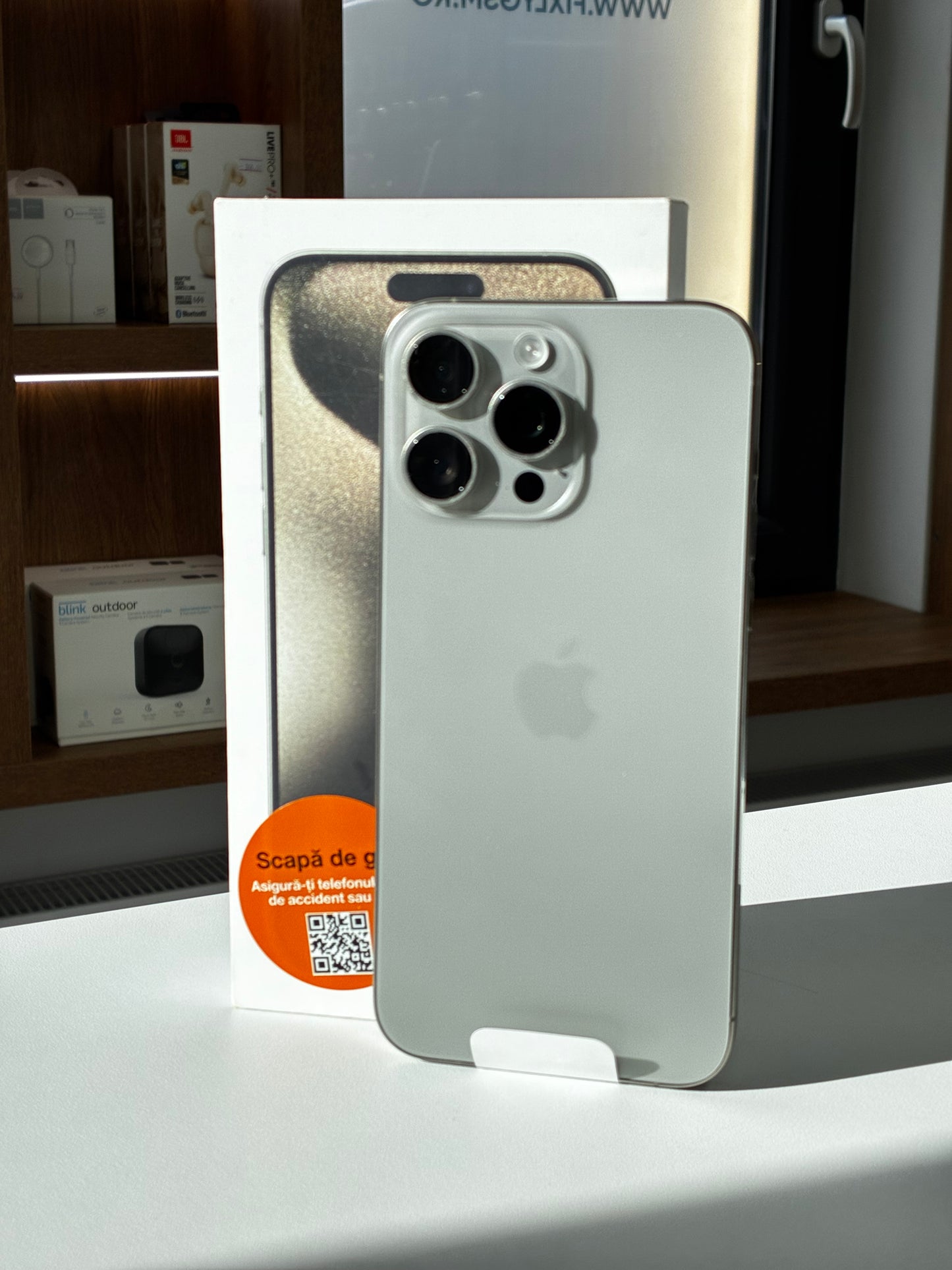 iPhone 15 Pro Max, 512GB, Baterie 100%, 300 Cicluri, Natural Titanium