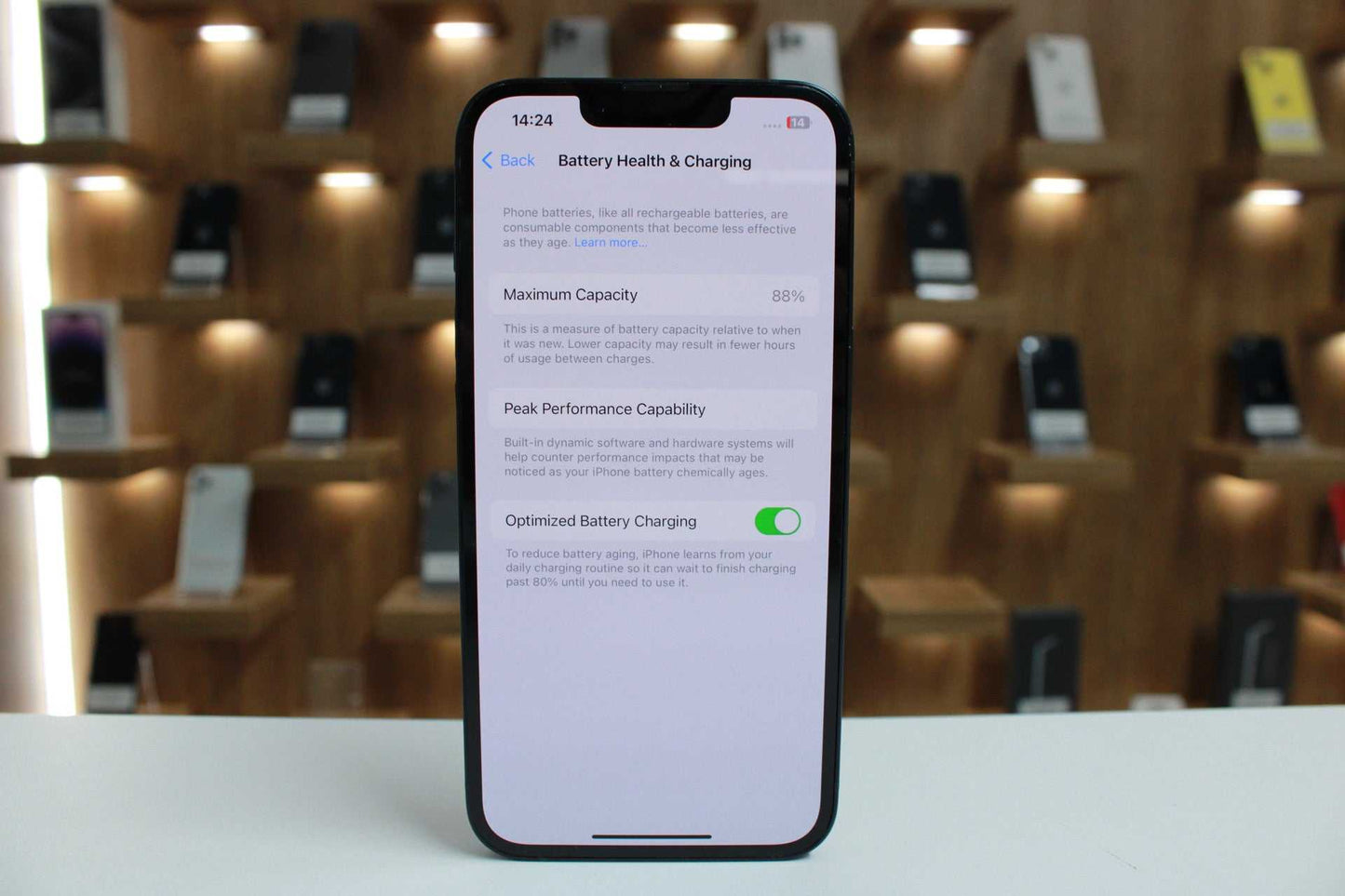iPhone 14, 128GB, Baterie 88%, Midnight