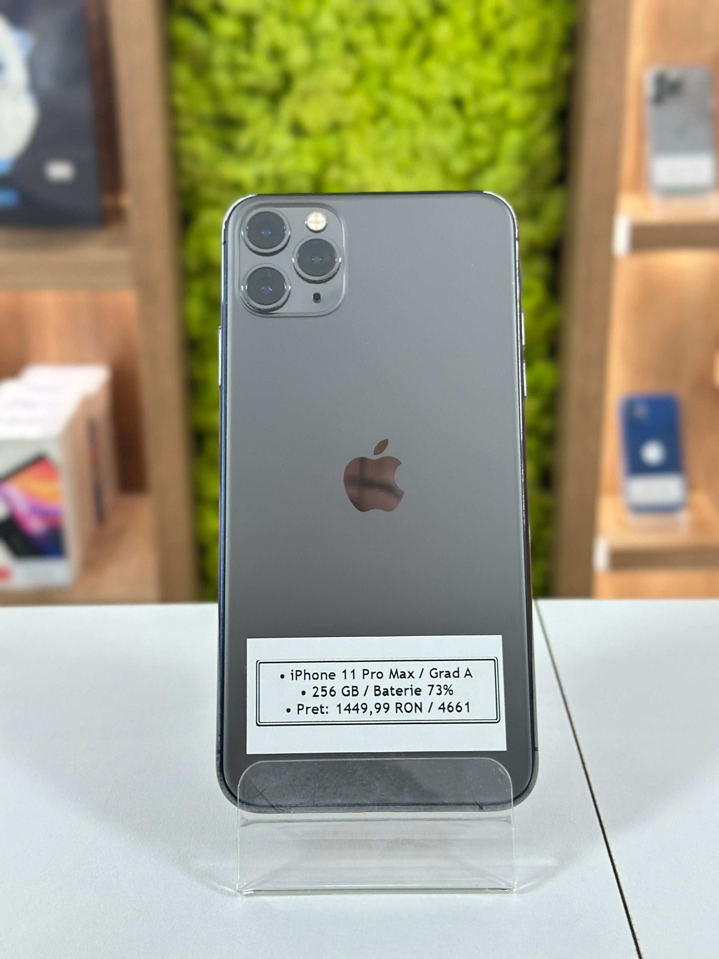 iPhone 11 Pro Max, 256 GB, Baterie 73%, Black
