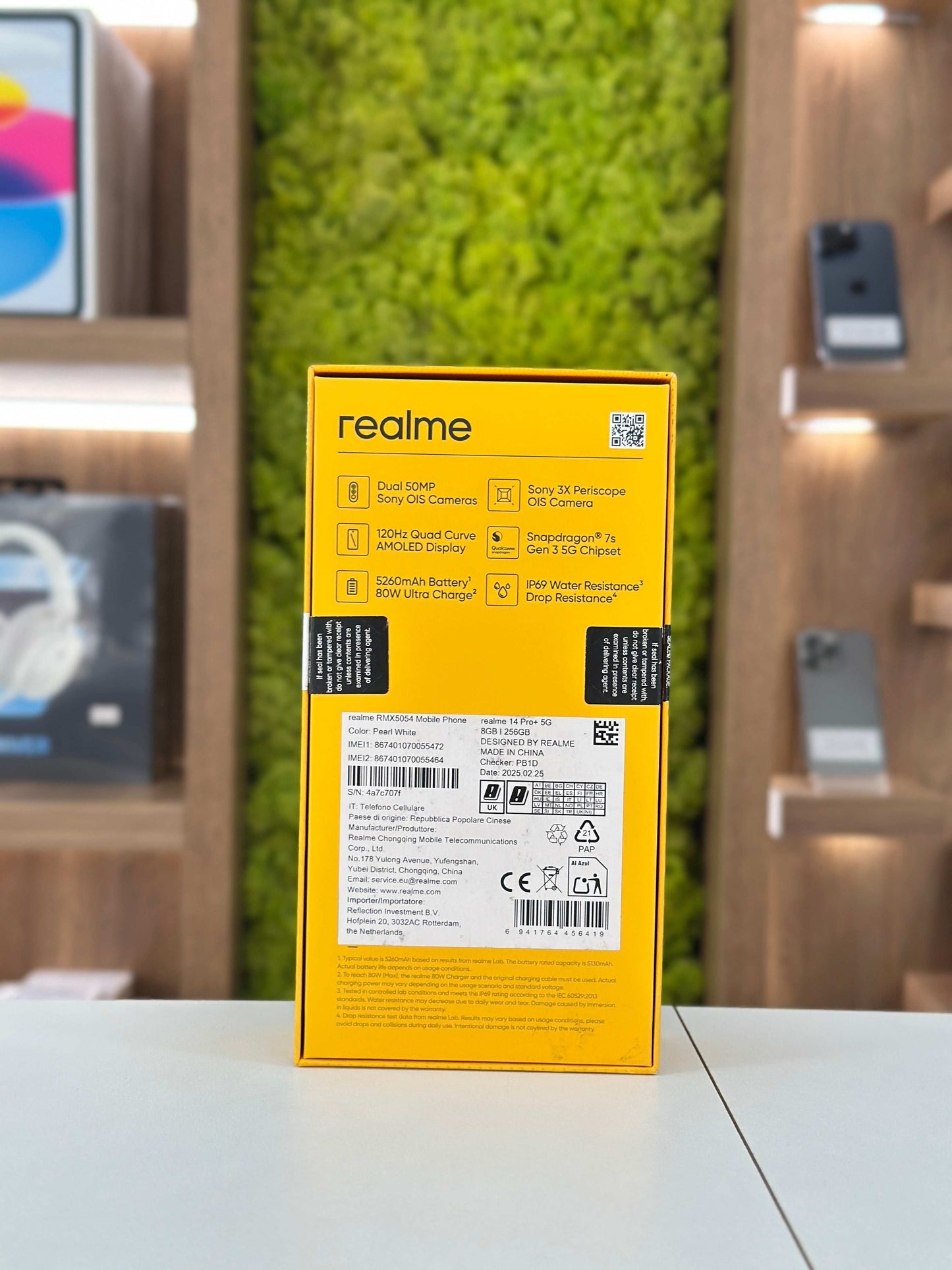 Realme 14 Pro+, 8GB RAM, 256GB, 5G, Pearl White