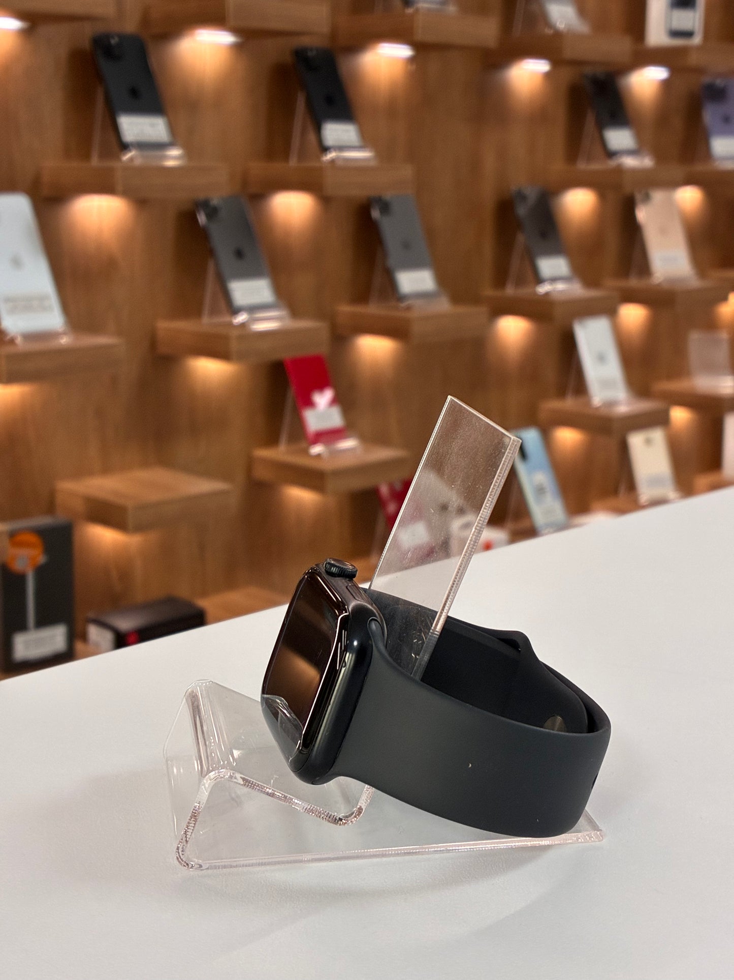 Apple Watch 7, GPS, Baterie 80%,Carcasa Midnight Aluminium 45mm, Midnight Sport Band