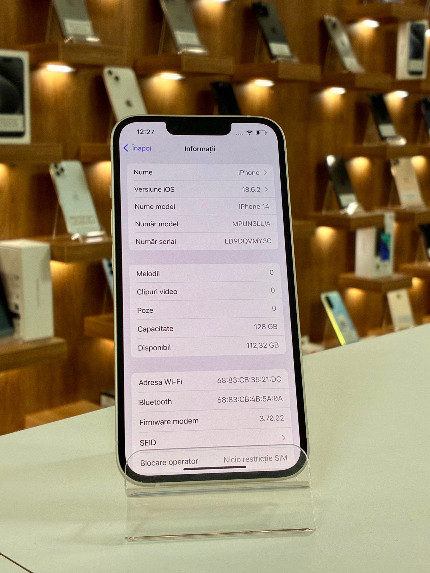 iPhone 14, 128GB, Baterie 85%, Starlight