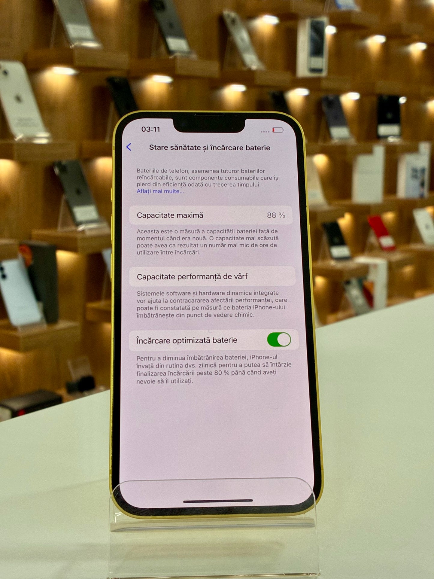 iPhone 14, 128GB, Baterie 88%, Yellow