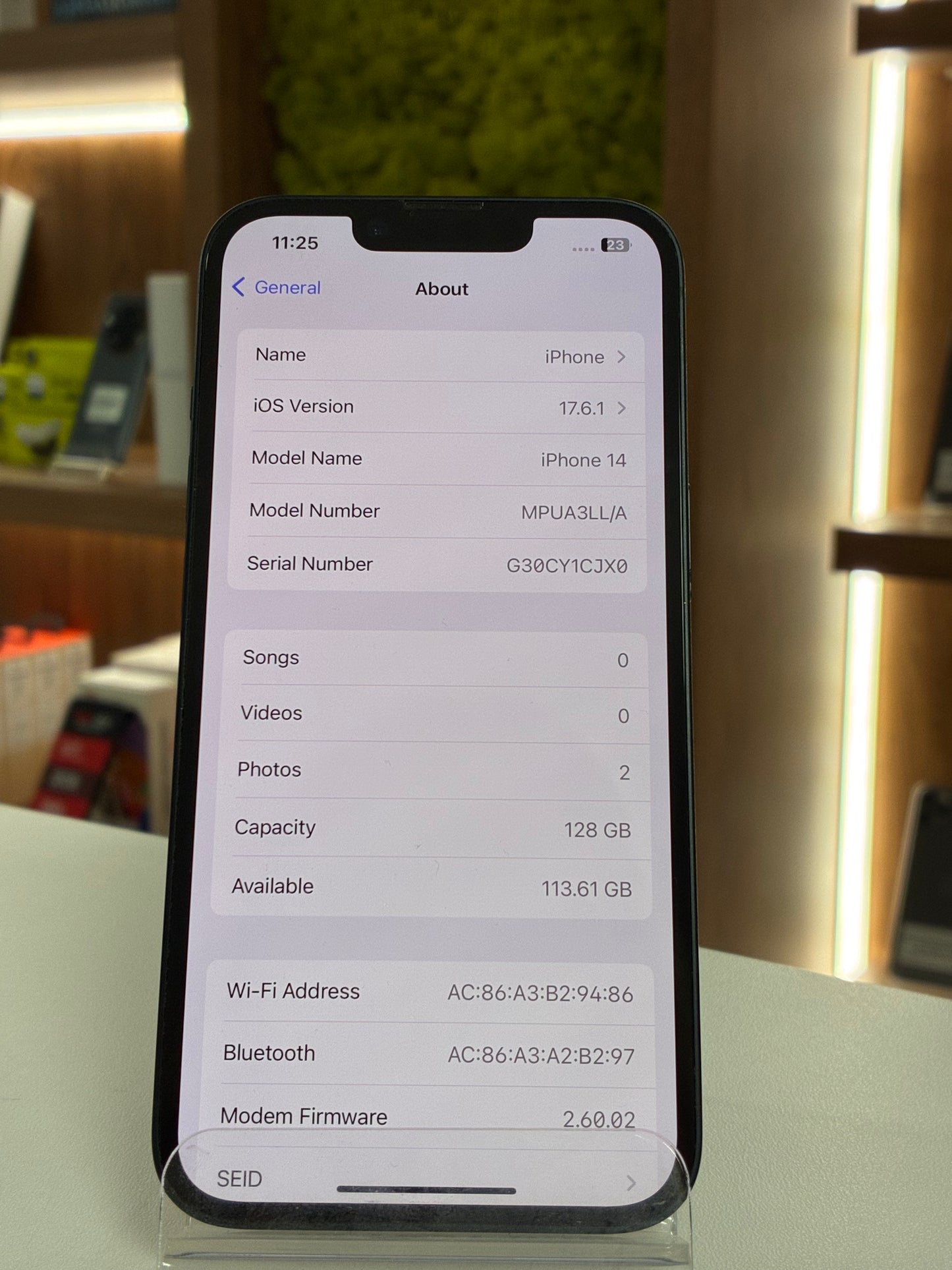 iPhone 14, 128GB, Baterie 89%, Midnight