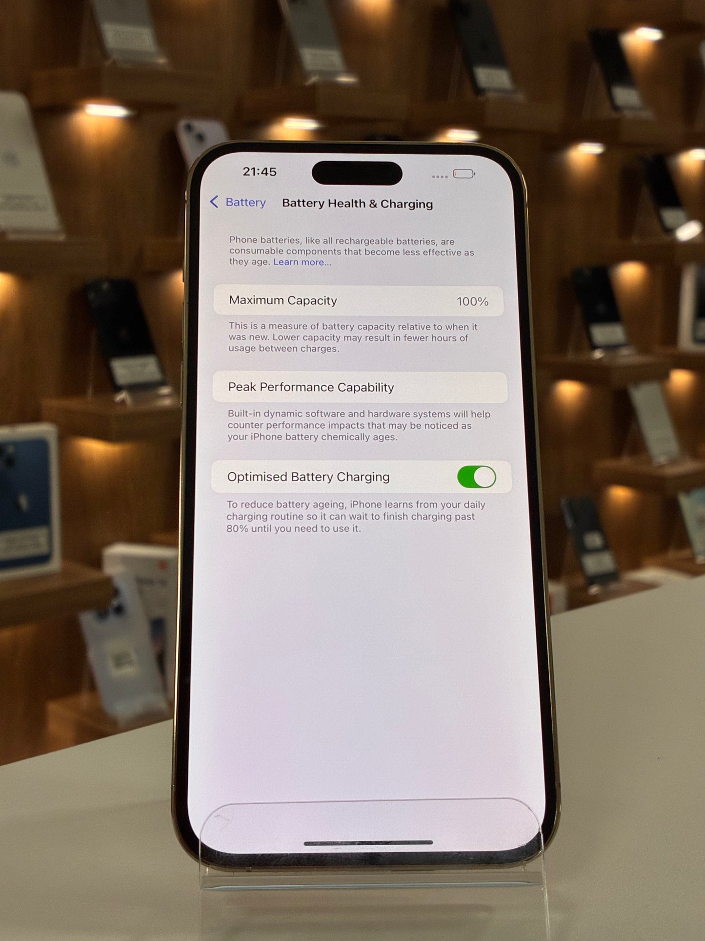iPhone 14 Pro Max, 128GB, Baterie 100%, Gold
