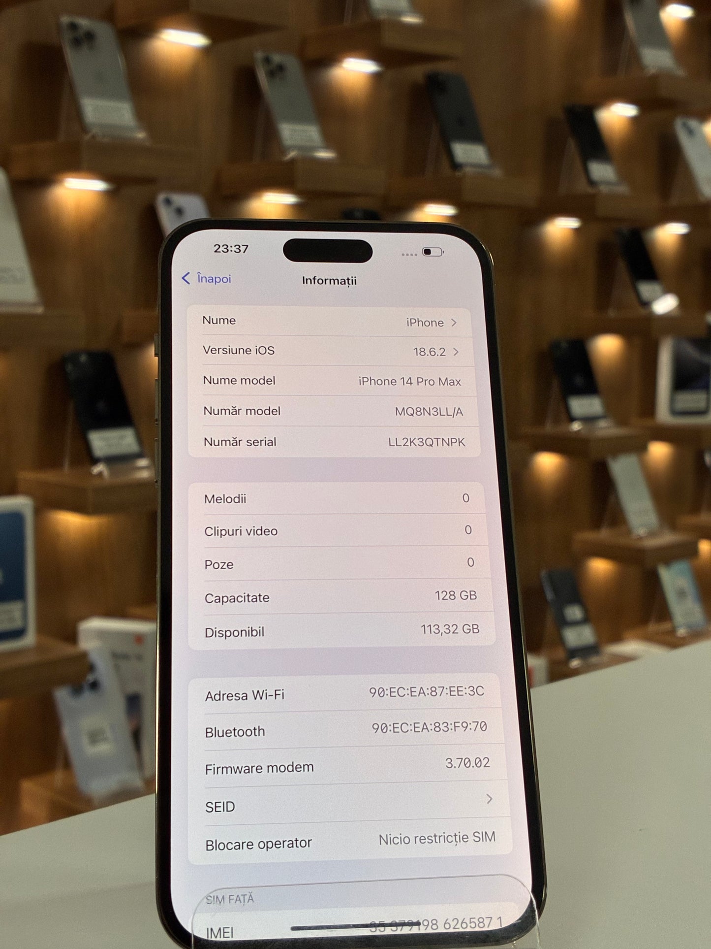 iPhone 14 Pro Max, 128GB, Baterie 100%, Deep Purple