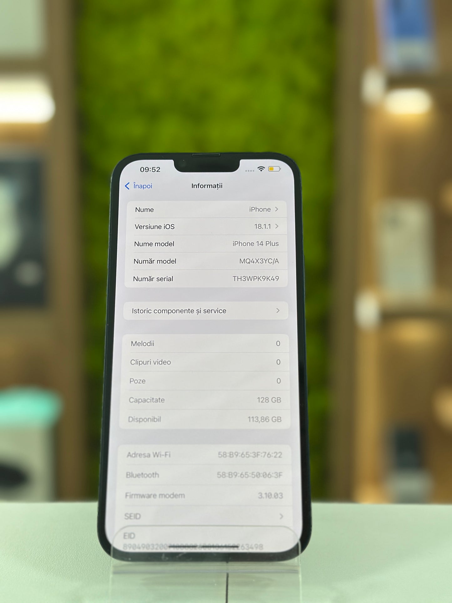 iPhone 14 Plus , 128 GB , Baterie 100% , Black