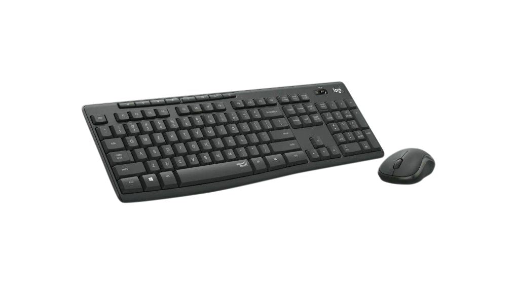 Set tastatura si mouse wireless MK295 ,Layout Francez, Logitech, Negru , AZERTY