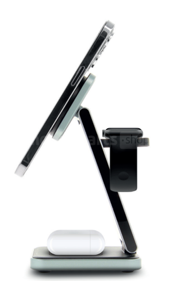 Promiz - 3 in 1 Wireless Charger - 15W (Magsafe compatible) - Foldable
