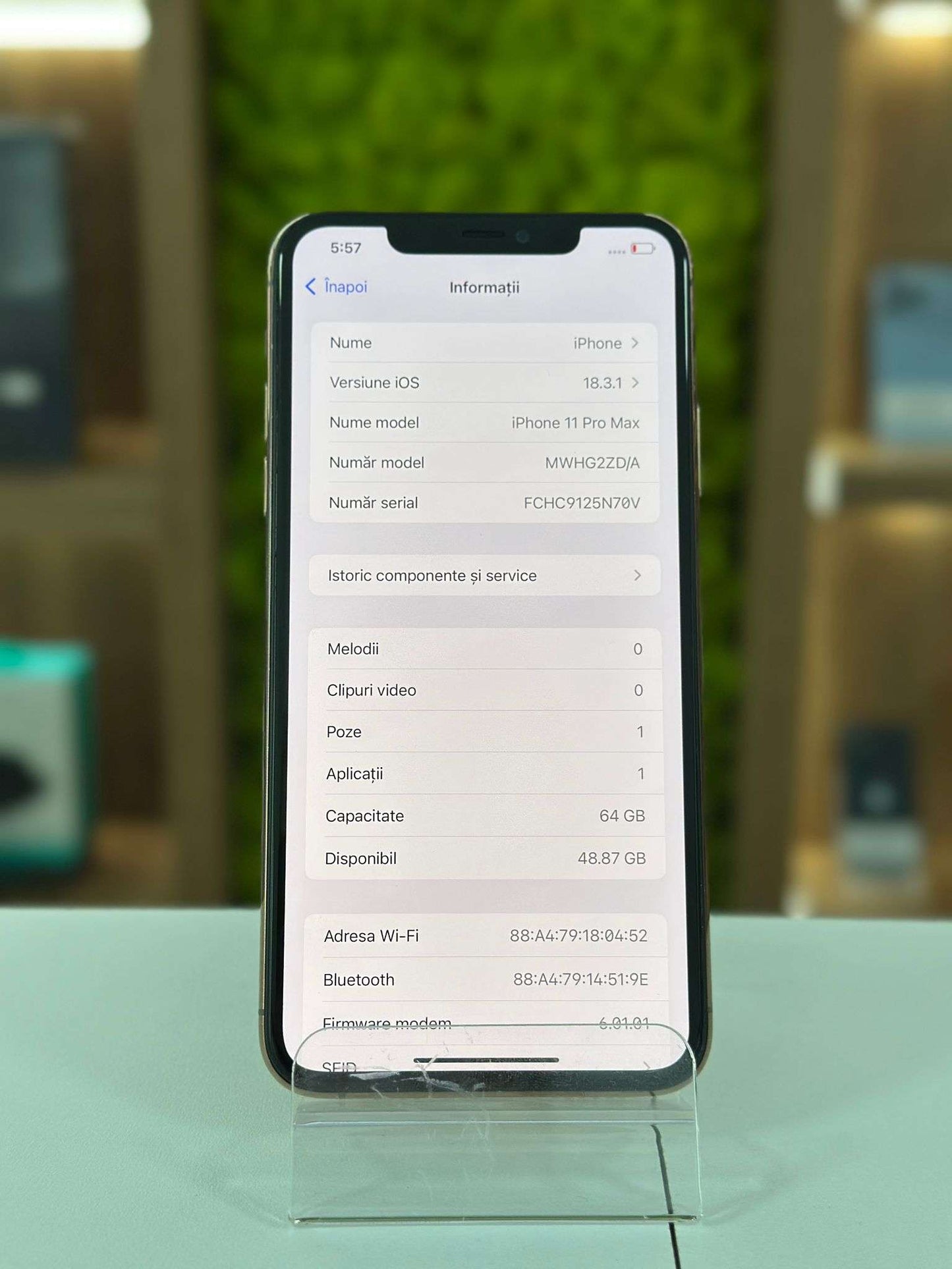 iPhone 11 Pro Max, 64GB, Baterie 81%, Gold
