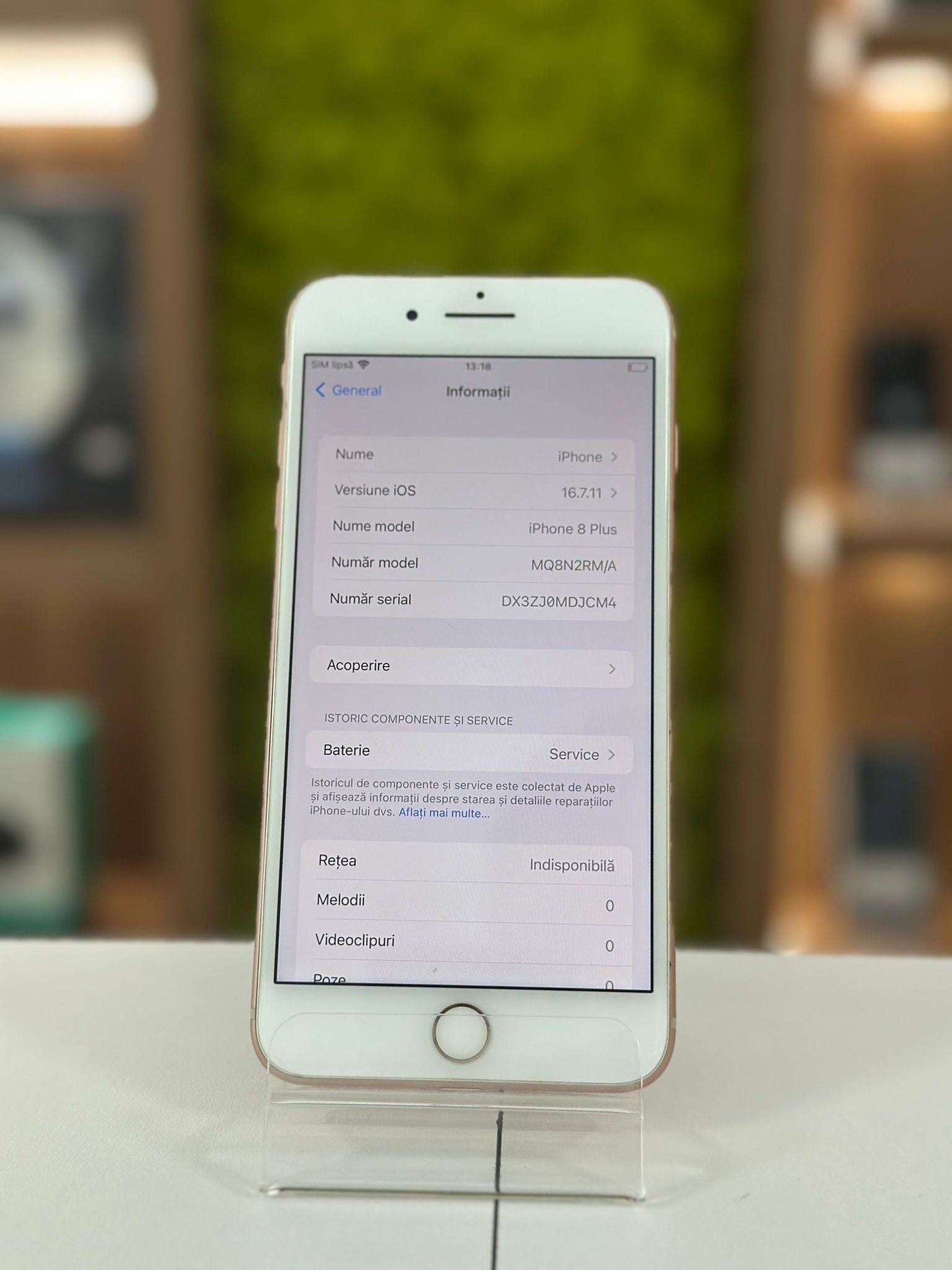 iPhone 8 Plus, 64GB, Baterie 79% , Gold Rose