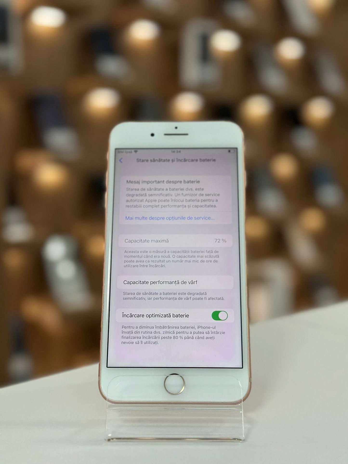 iPhone 8 Plus, 64GB, Baterie 72% , Gold Rose