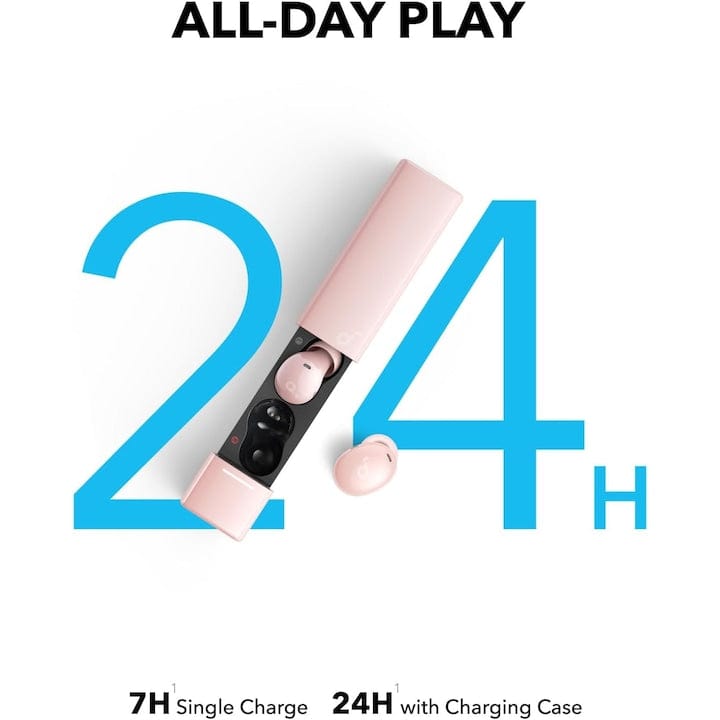 FIXLY l Anker Casti Wireless Anker SoundCore A30i, Tehnologie de Anulare a Zgomotului Smart, Bluetooth 5.4, IP54