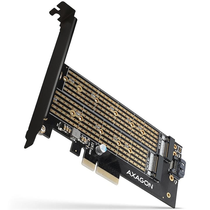 FIXLY l Axagon Adaptor AXAGON PCI-Express 3.0 x4 la dual M.2 SSD