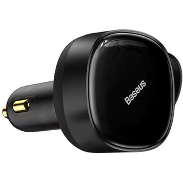 FIXLY l Baseus Incarcator auto Baseus Enjoyment 2in1 USB-C, 33 W, Negru