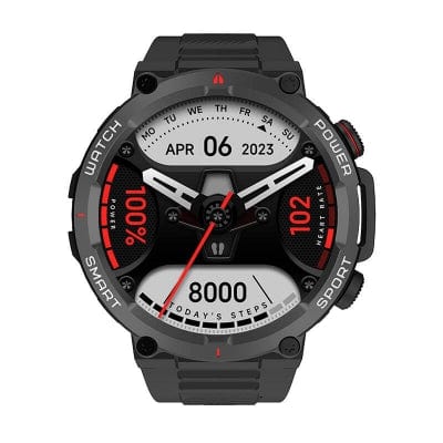 FIXLY l Blackview Smartwatch Blackview W50, Monitorizare Sanatate, Wodoodpornosc IP68, 1.39", Negru, 47.5x14.5mm