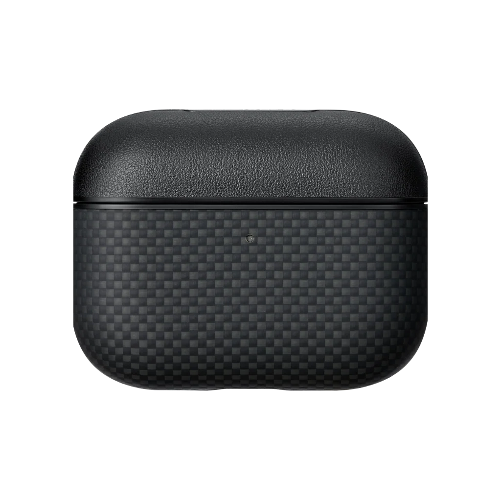 Carcasa MagEZ pentru AirPods Pro 3, Fibra de Aramida, Negru/Gri