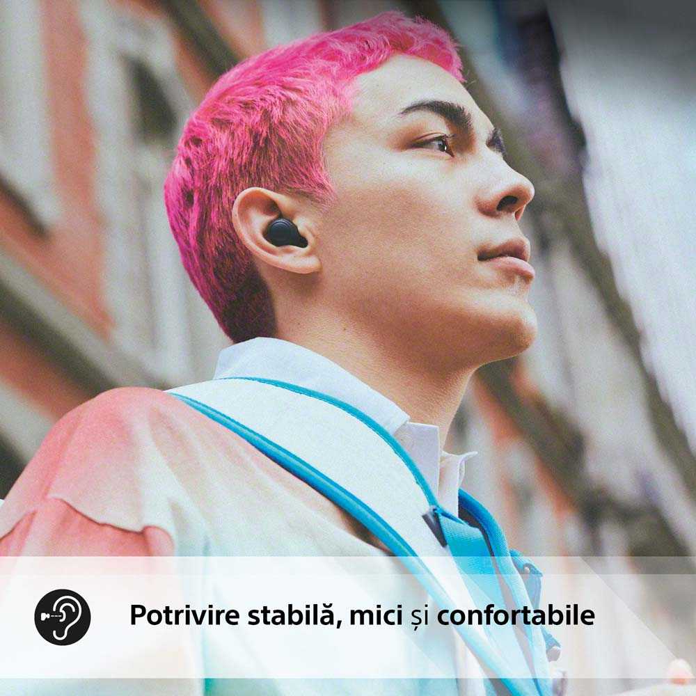 Casti In-Ear Sony WF-C700NB, True Wireless, Noise Cancelling, Bluetooth, Microfon, Conexiune multipunct, Fast Pair, IPX4, Autonomie baterie 20 ore, Negru - fixlygsm.ro - WFC700NB.CE7