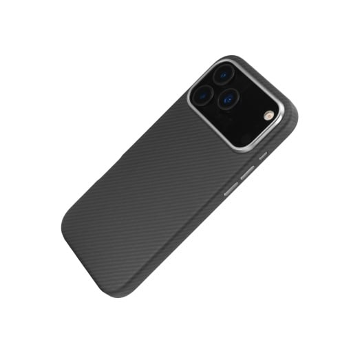 Husa pentru iPhone 17 Pro Max, Clip-On MagSafe Compatible, Aramid Fiber, Hybrid Kevlar, Enhanced Protection, Black