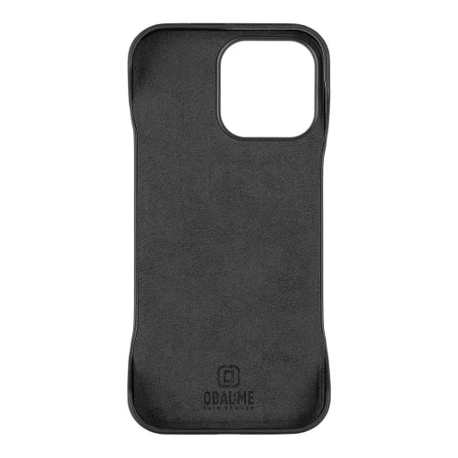 Husa OBAL:ME LeatherTanga (Piele Ecologică) pentru Apple iPhone 16 Pro Max, Negru
