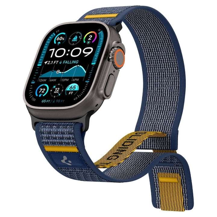 Curea ceas sportiv Spigen Athlex Air pentru Apple Watch, Active Navy, 44x45x46x49 mm