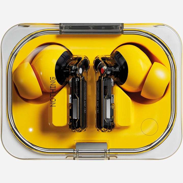 Casti Audio In-Ear Nothing Ear (a), True wireless, Noise cancelling, Bluetooth, Galben