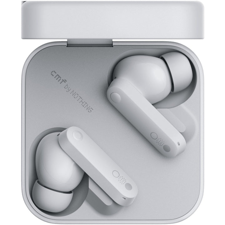 RESIGILAT: Casti audio In-Ear CMF Buds by Nothing, Wireless, Bluetooth 5.3, ANC, IP54, Voice Assistant, Gri deschis