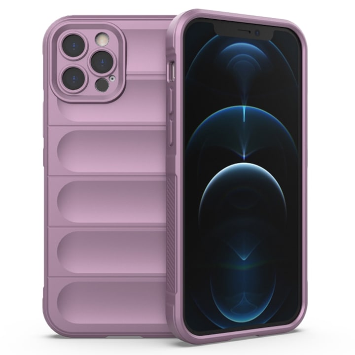 Husa Techsuit Accesorio Magic Shield pentru iPhone 12 Pro, Mov