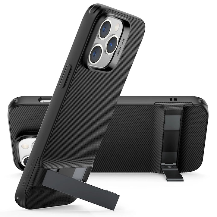 Husa ESR Air Shield Boost Kickstand pentru iPhone 14 Pro Max, Negru
