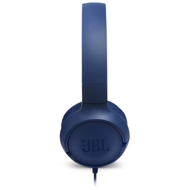 Casti Audio On Ear JBL Tune 500, Cu fir, Albastru