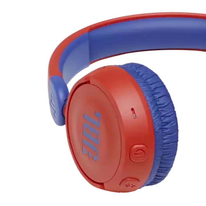 Casti On Ear JBL JR310BT, Wireless, Bluetooth, Autonomie 30 ore, Rosu