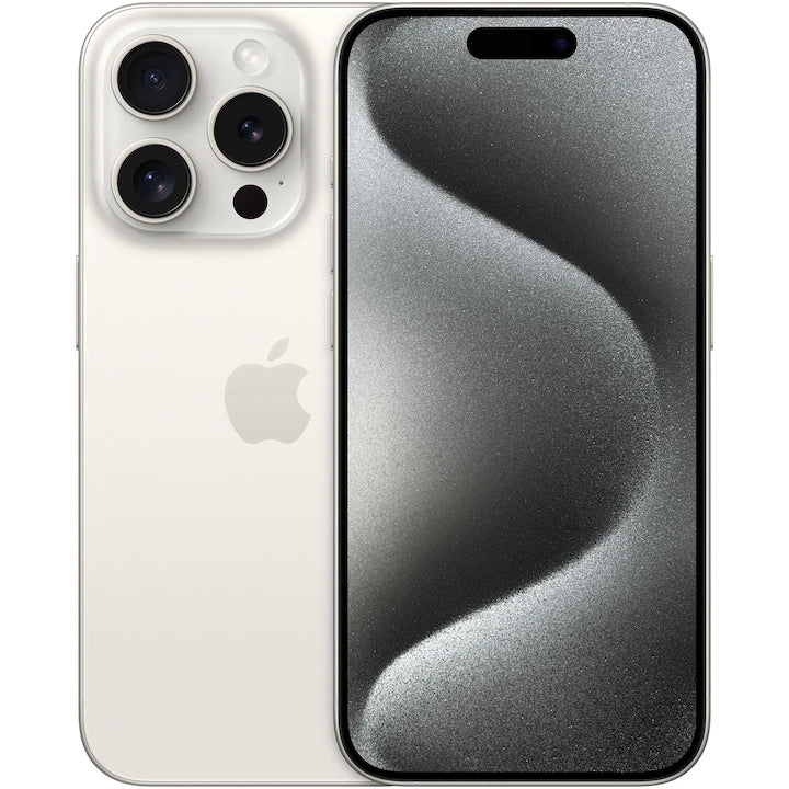 iPhone 15 Pro, 128GB, Baterie 91% , 490 cicluri, White Titanium