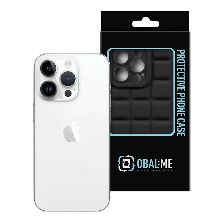 Husa telefon OBAL:ME pentru Apple iPhone 14 Pro, Block, Poliuretan, Negru