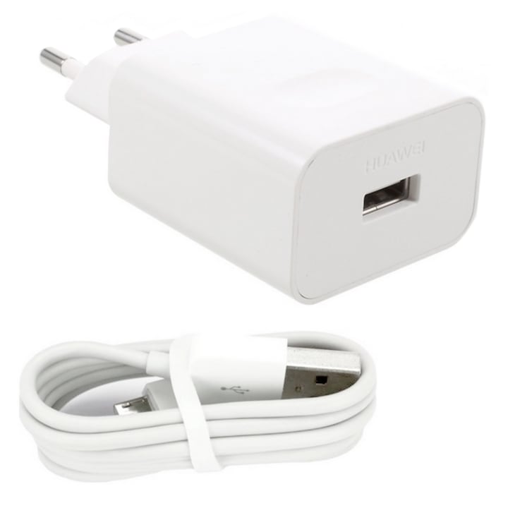 Incarcator Huawei Super Charge HW-050450E00 5A cu cablu HL-1121 Type-C, Alb