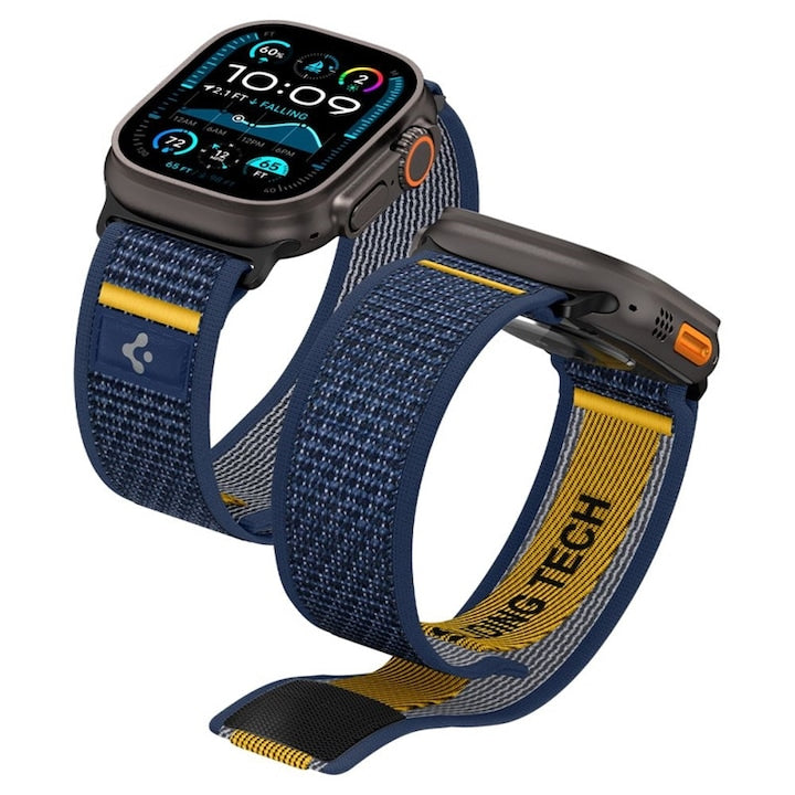 Curea ceas sportiv Spigen Athlex Air pentru Apple Watch, Active Navy, 44x45x46x49 mm