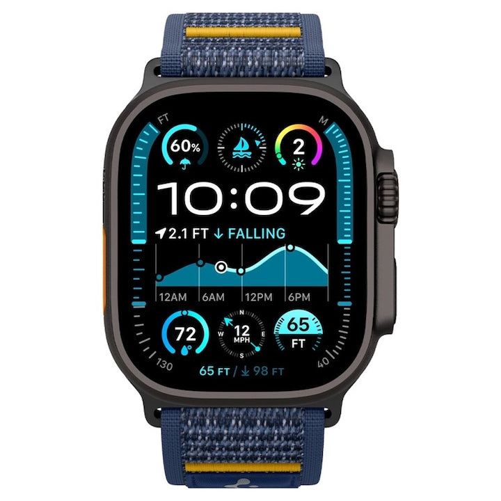 Curea ceas sportiv Spigen Athlex Air pentru Apple Watch, Active Navy, 44x45x46x49 mm