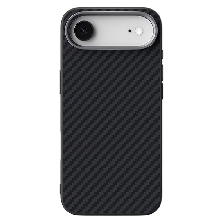 Husa pentru Apple iPhone 17 Air, Material de Tip Kevlar, TPU, Incarcare de tip MagSafe, Rezistent la socuri, Protectie Eficienta, Anti-Alunecare, Ultra-Slim, Anti-Zgarieturi, Foarte Usoara, Negru