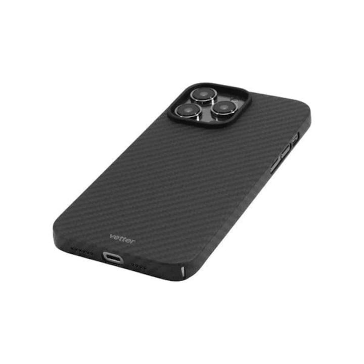 Husa MagSafe Vetter Clip-On Aramida pentru iPhone 14 Pro Max, Negru