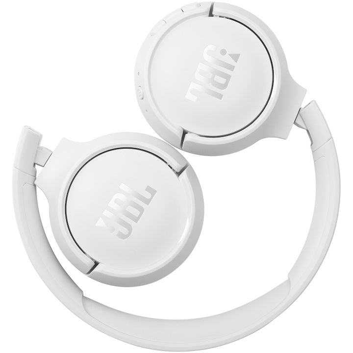 Casti On Ear JBL Tune 510, Wireless, Bluetooth, Autonomie 40 ore, Alb