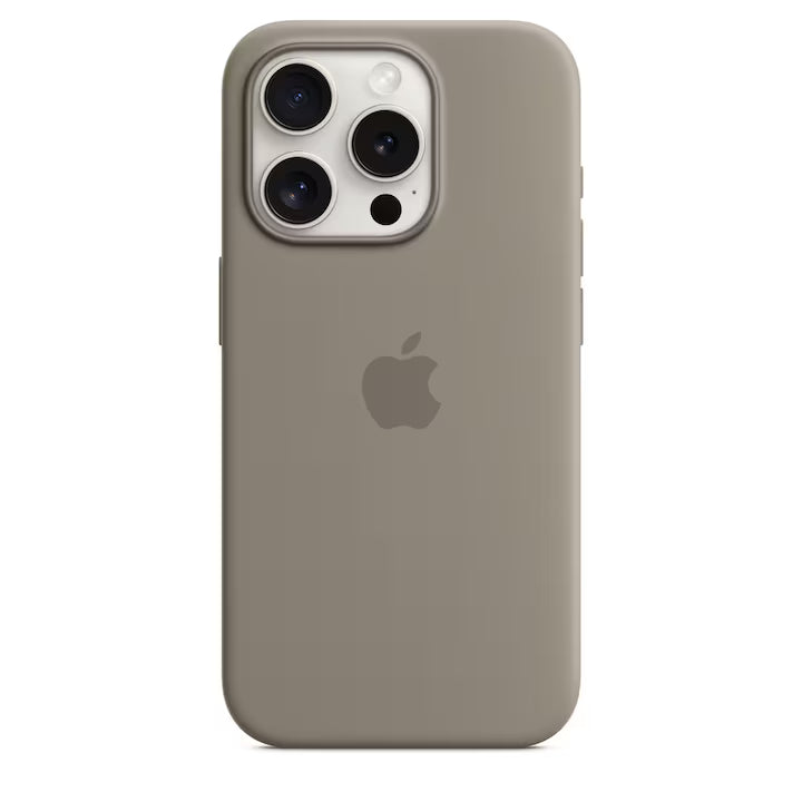 Husa de protectie Apple Silicone Case with MagSafe pentru iPhone 15 Pro, Clay